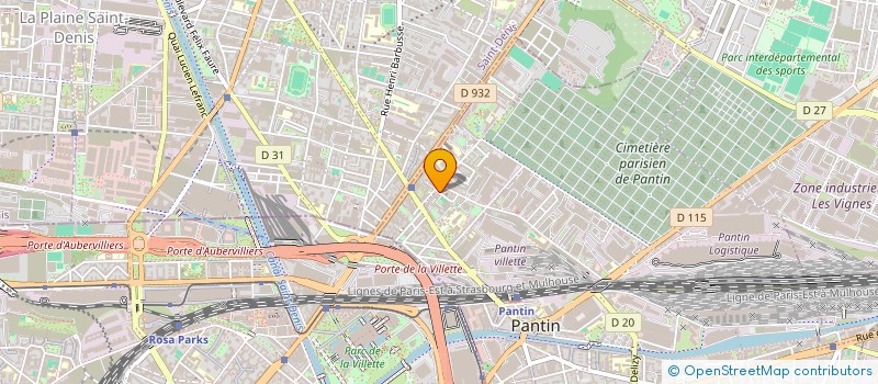 localisation de l'entreprise SUD RAVALEMENT  PANTIN