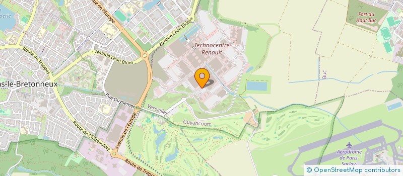 localisation de l'entreprise SUD RENAULT/AMPERE ILE-DE-FRANCE  GUYANCOURT