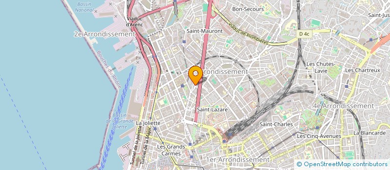 localisation de l'entreprise SUD RENOVATION à MARSEILLE