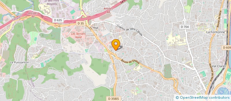 localisation de l'entreprise SUD RENOVATION DECORATION MULTISERVICES à ANTIBES