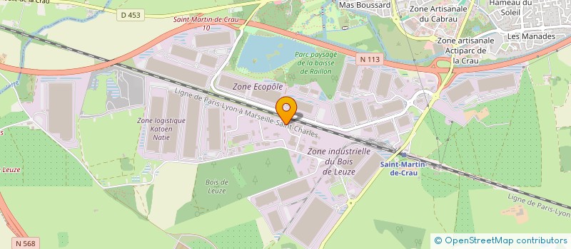 localisation de l'entreprise SUD REPARTITION à SAINT-MARTIN-DE-CRAU