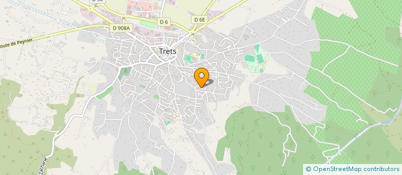 localisation de l'entreprise SUD RESEAU à TRETS