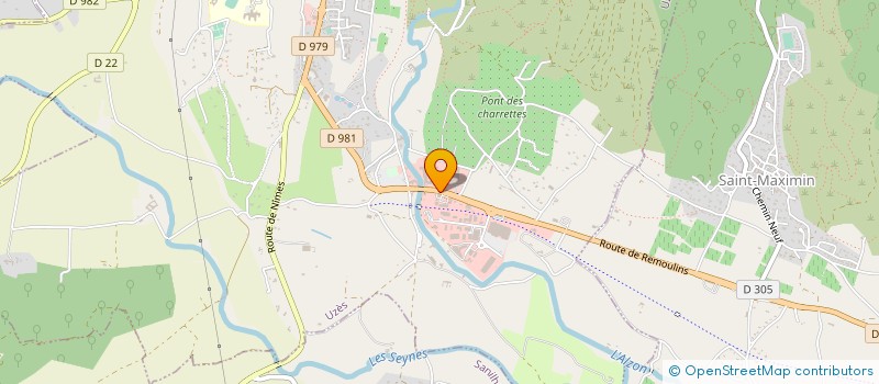 localisation de l'entreprise SUD RESEAU DETECTION à UZES
