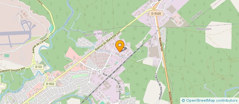 localisation de l'entreprise SUD RESEAUX  MONT-DE-MARSAN