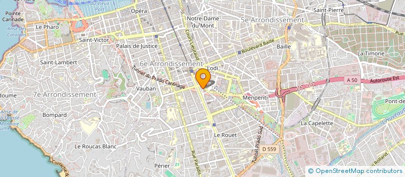 localisation de l'entreprise SUD RESIDENCES à MARSEILLE