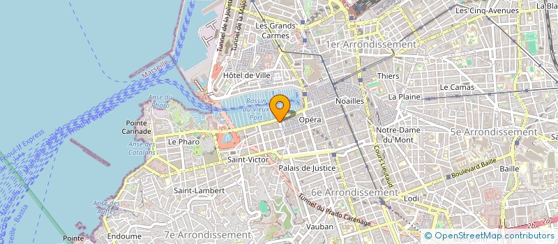 localisation de l'entreprise SUD RESTO INVEST  MARSEILLE