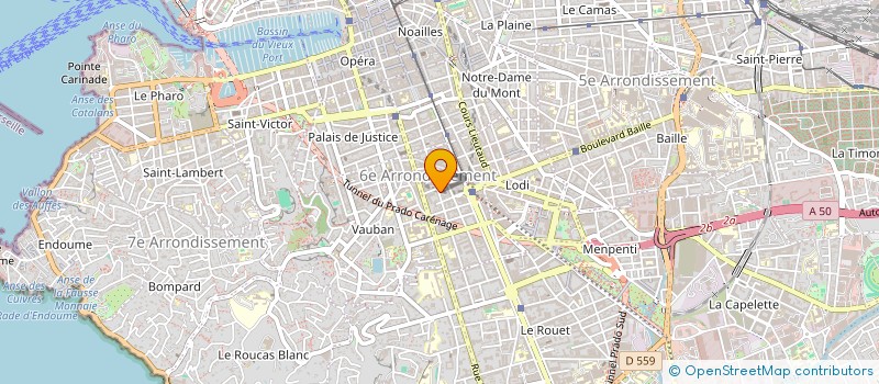 localisation de l'entreprise SUD RESTO MEDIA à MARSEILLE