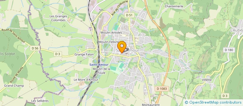 localisation de l'entreprise SUD REVERMONT ATHLETISME MULTISPORTS  SAINT-AMOUR