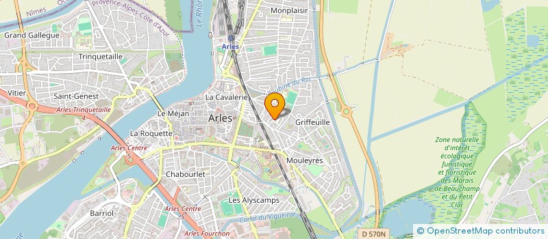 localisation de l'entreprise SUD RIPAILLE à ARLES