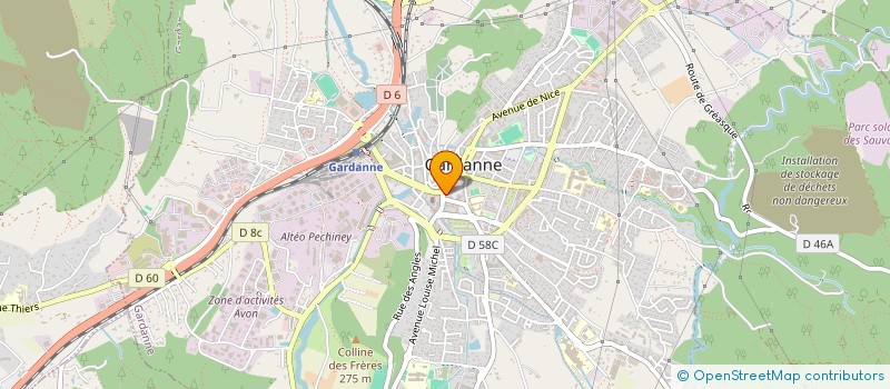 localisation de l'entreprise SUD SAINTE VICTOIRE GESTION IMMO  GARDANNE