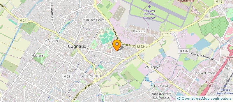 localisation de l'entreprise SUD SERVICE DENTAIRE  CUGNAUX