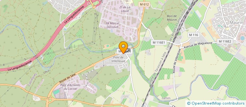 localisation de l'entreprise SUD SERVICE ENTRETIEN INDUSTRIEL  VILLENEUVE-LES-MAGUELONE