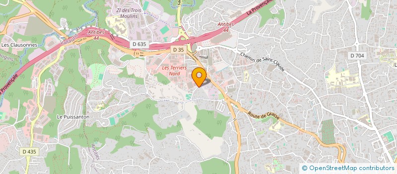 localisation de l'entreprise SUD SERVICE PLUS à ANTIBES