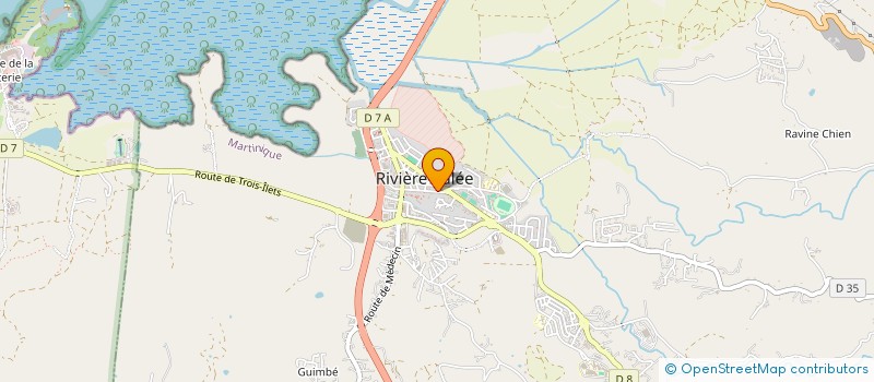 localisation de l'entreprise SUD SERVICE SECURITE ANTILLES GUYANE à RIVIERE SALEE