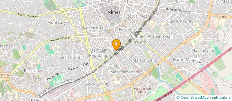 localisation de l'entreprise SUD SERVITEC à NIMES