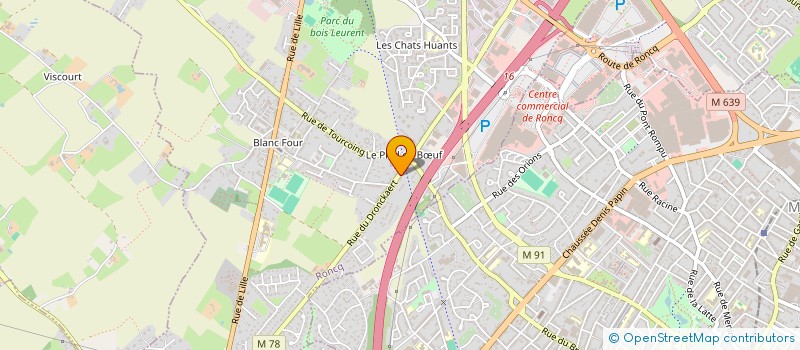 localisation de l'entreprise SUD-SOLEIL à RONCQ