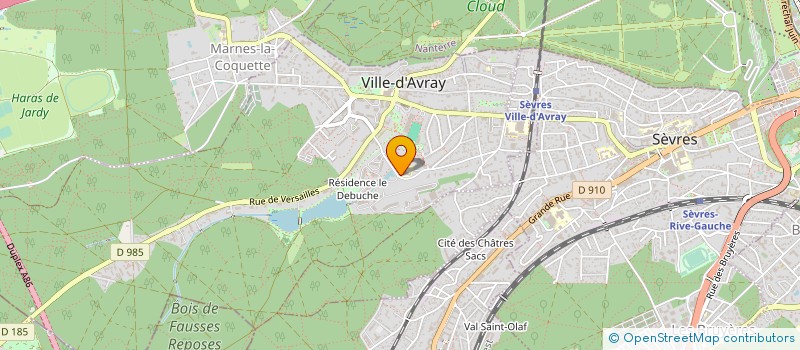 localisation de l'entreprise SUD SUD-OUEST  VILLE-D'AVRAY