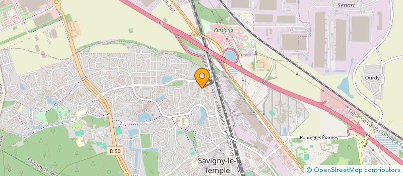 localisation de l'entreprise SUD TECHNIQUES DE SECURITE  SAVIGNY-LE-TEMPLE