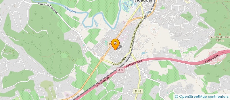 localisation de l'entreprise SUD TECHNOLOGIE SECURITE à VIDAUBAN