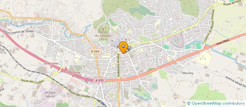 localisation de l'entreprise SUD TECHNOLOGIES à HYERES