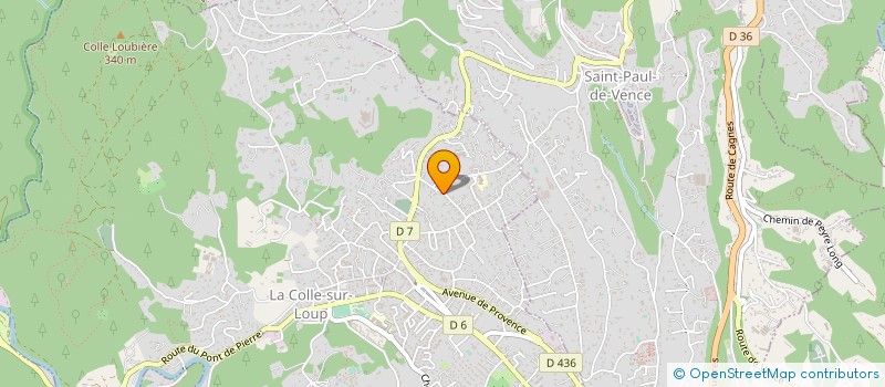 localisation de l'entreprise SUD TELEMATIC à LA COLLE-SUR-LOUP