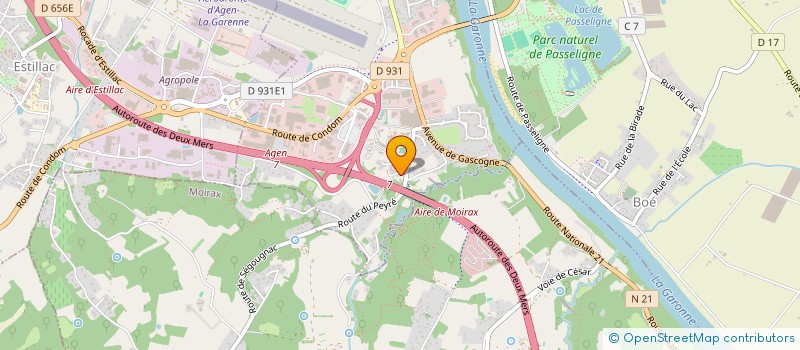 localisation de l'entreprise SUD TERRAINS à LE PASSAGE