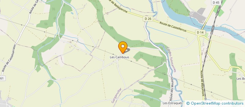 localisation de l'entreprise SUD TERRASSEMENT  GARGANVILLAR