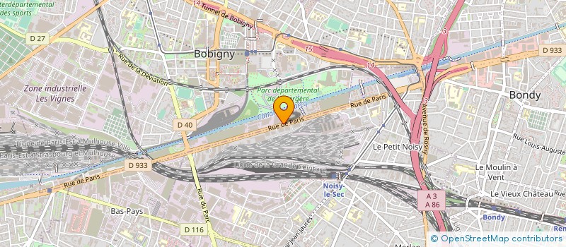 localisation de l'entreprise SUD TEXTILES à BOBIGNY