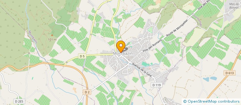 localisation de l'entreprise SUD TOLERIE INGENIERIE  MONTBAZIN