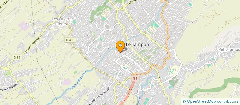 localisation de l'entreprise SUD TOPO à LE TAMPON