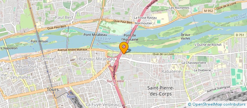 localisation de l'entreprise SUD TOURAINE AUTOMOBILES  SAINT-PIERRE-DES-CORPS