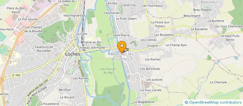 localisation de l'entreprise SUD TOURAINE MAITRISE D'OEUVRE à BEAULIEU-LES-LOCHES