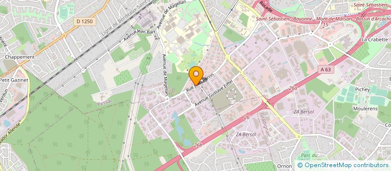 localisation de l'entreprise SUD TP SERVICES à PESSAC