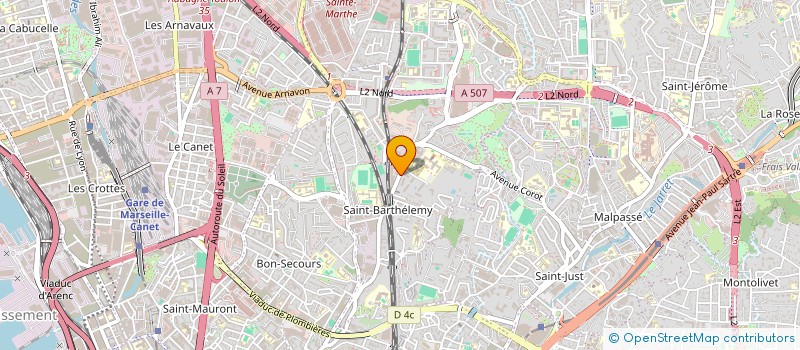 localisation de l'entreprise SUD TRANS à MARSEILLE