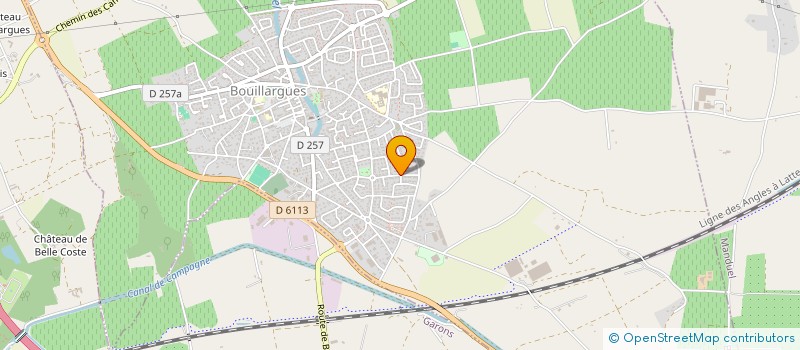 localisation de l'entreprise SUD-TRANS HVL à BOUILLARGUES