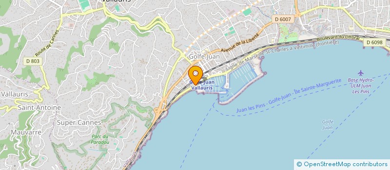 localisation de l'entreprise SUD TRANSACTIONS  VALLAURIS