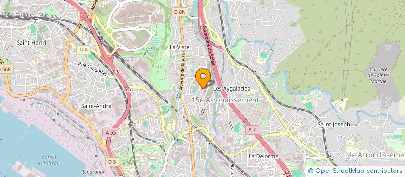 localisation de l'entreprise SUD TRANSPORT à MARSEILLE