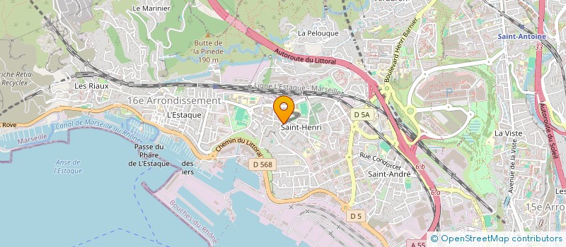 localisation de l'entreprise SUD TREMPLIN FRANC à MARSEILLE