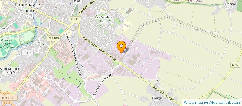 localisation de l'entreprise SUD VENDEE AUTOMATISMES INDUSTRIELS à FONTENAY-LE-COMTE