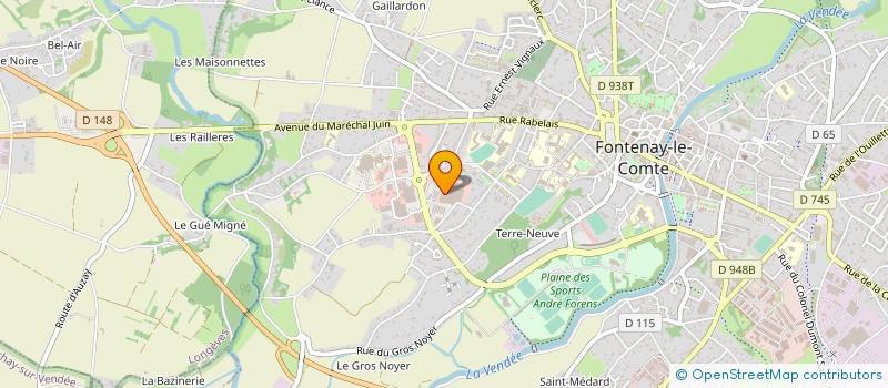 localisation de l'entreprise SUD VENDEE DISTRIBUTION à FONTENAY-LE-COMTE