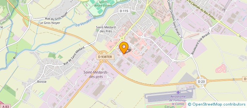 localisation de l'entreprise SUD VENDEE PISCINES 85  FONTENAY-LE-COMTE