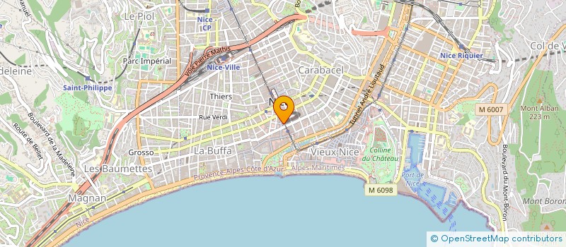 localisation de l'entreprise SUD VIANDE à NICE