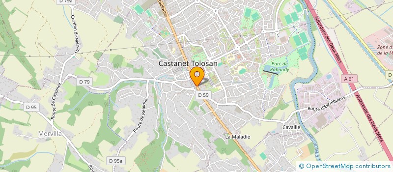 localisation de l'entreprise SUD VIDEO DIFFUSION à CASTANET-TOLOSAN