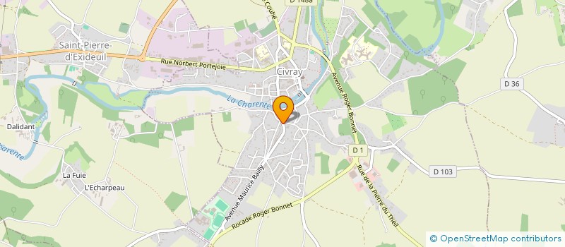 localisation de l'entreprise SUD VIENNE AMBULANCES à CIVRAY
