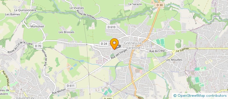 localisation de l'entreprise SUD VITALITE à GREZIEU-LA-VARENNE