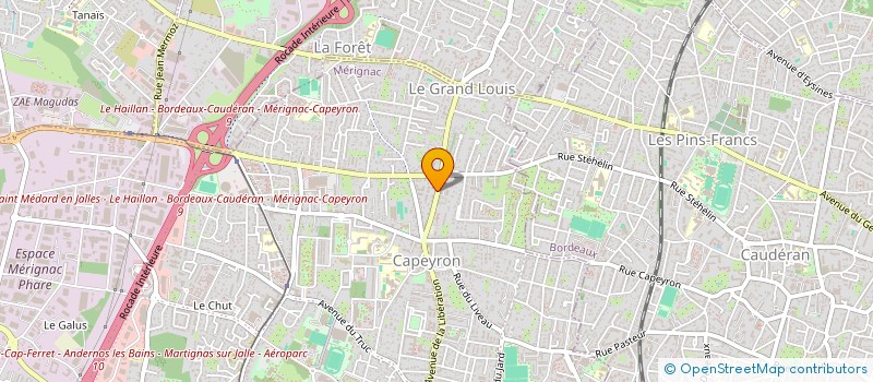 localisation de l'entreprise SUD VIVIERS  MERIGNAC