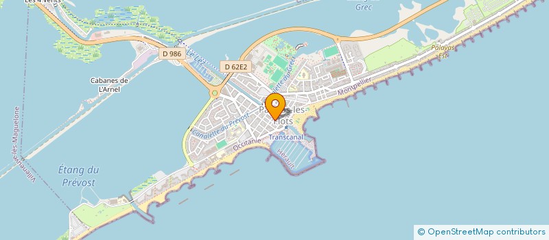 localisation de l'entreprise SUD VOYAGES à PALAVAS-LES-FLOTS