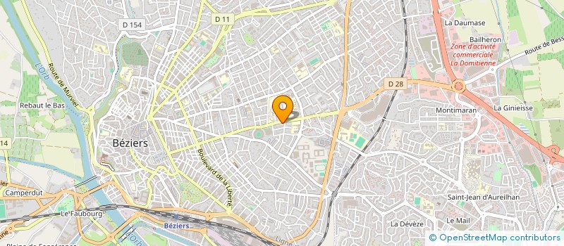 localisation de l'entreprise SUD WICH DISTRIBUTION à BEZIERS