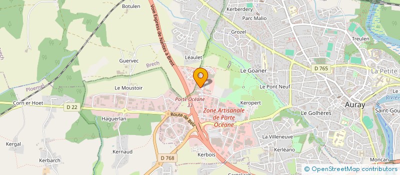 localisation de l'entreprise SUD56 à AURAY