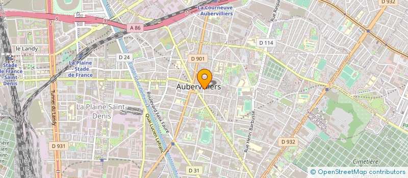 localisation de l'entreprise SUDA  AUBERVILLIERS